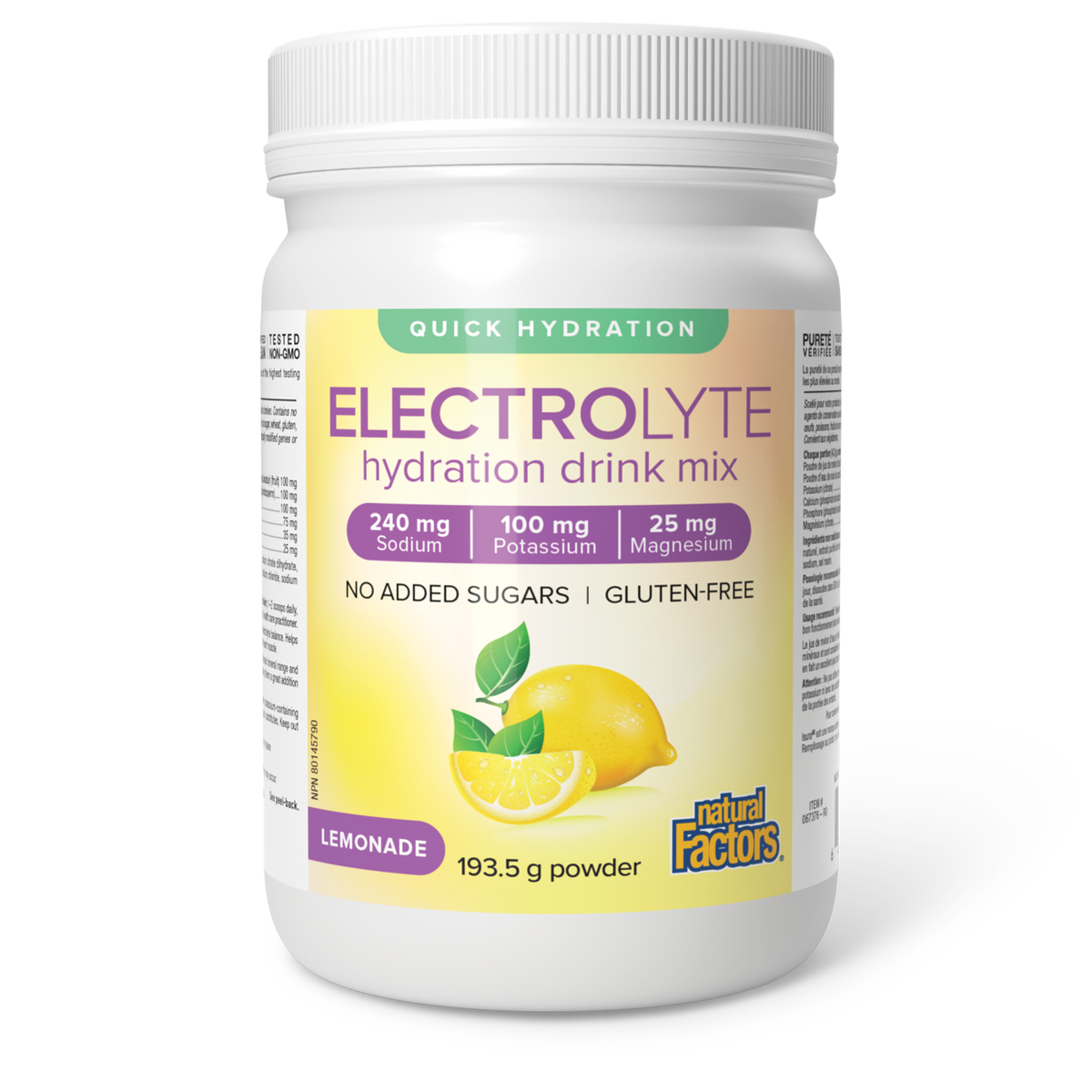 Natural Factors - Electrolyte Hydration Drink Mix