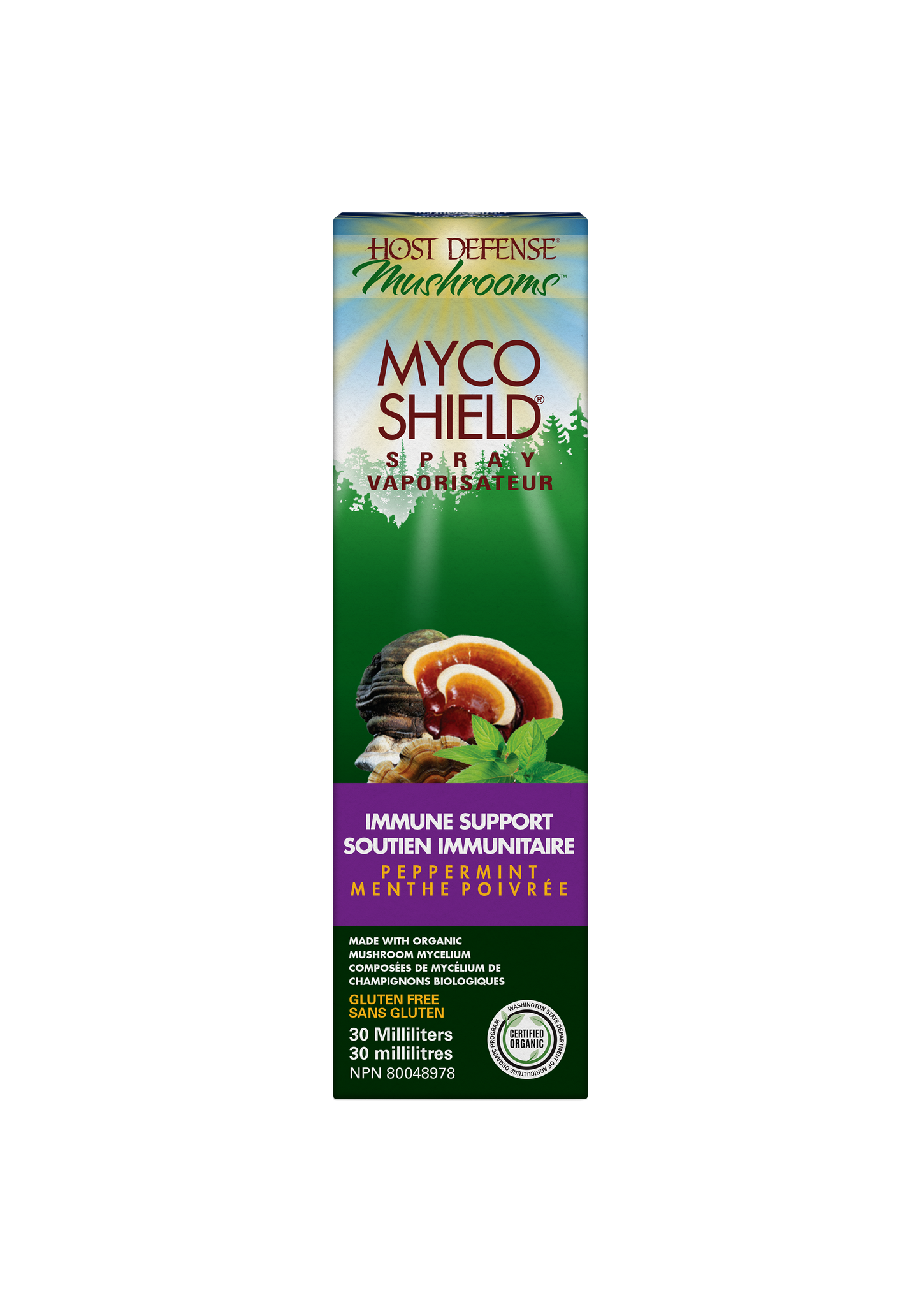 Host Defense - Myco Shield Immune Support Spray Peppermint