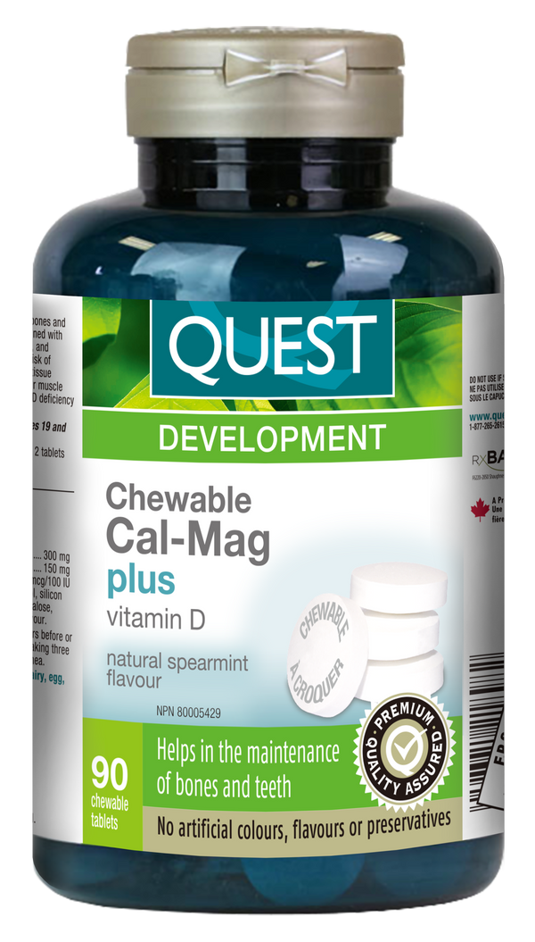 Quest - Chewable Cal-Mag plus Vitamin D
