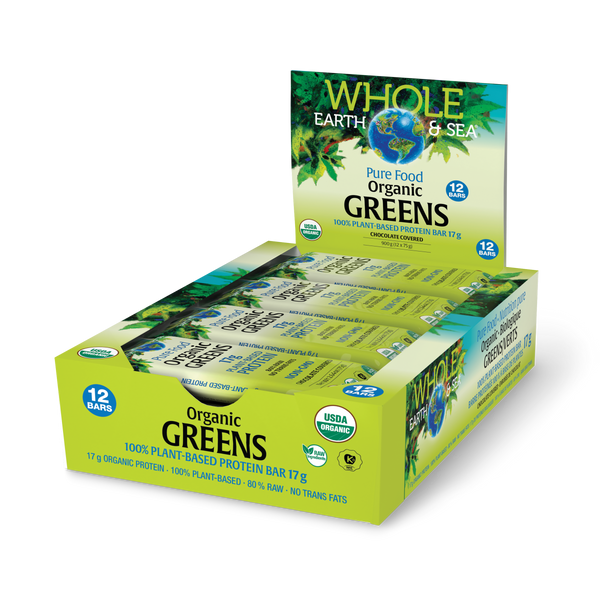 Thumbnail of Natural Factors - Whole Earth & Sea Organic Vegan Greens Protein Bar