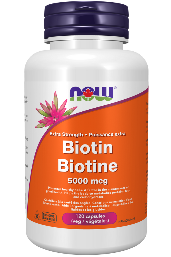 NOW - Extra Strength Biotin - 5000 mcg