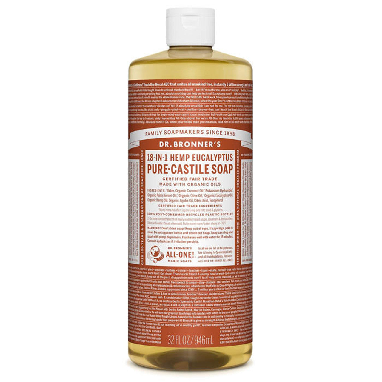 Dr. Bronner's - Organic Eucalyptus Castile Soap 946 mL