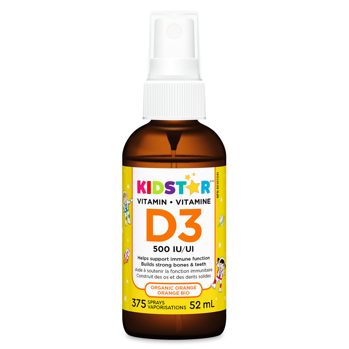 KidStar Nutrients - VITAMIN D3 - 500 IU