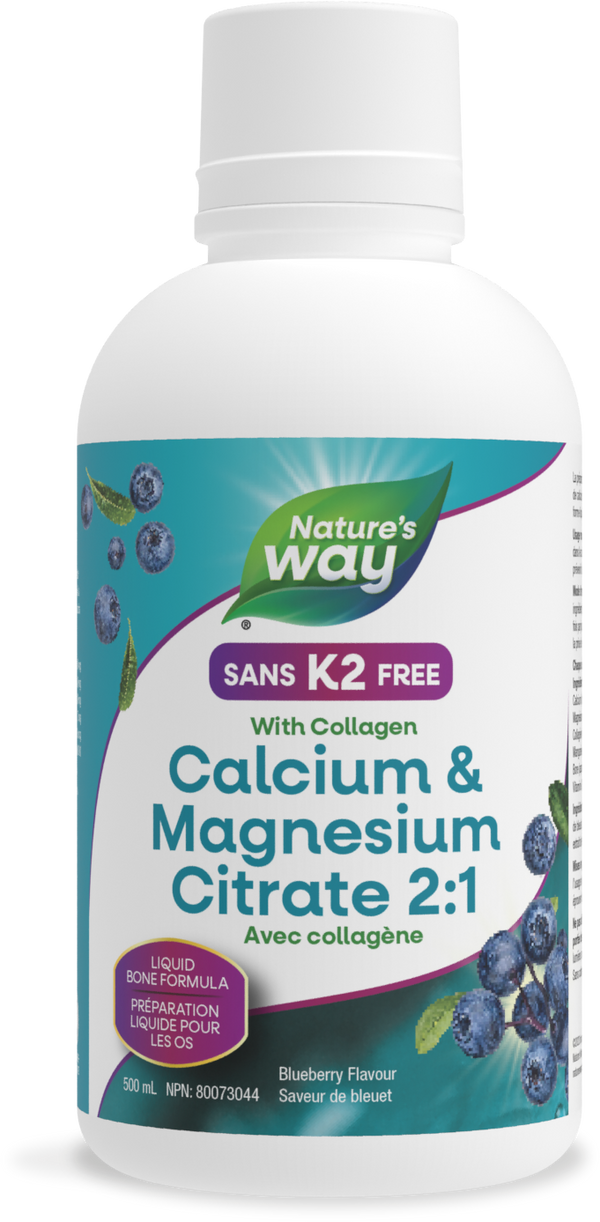 Nature's Way - Calcium & Magnesium Citrate 2:1 - Blueberry