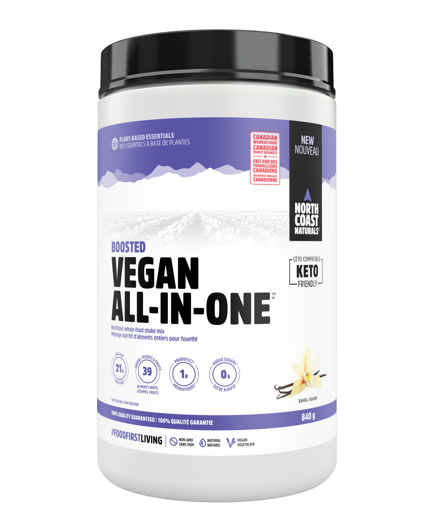 North Coast Naturals - Boosted Vegan All-in-One - Vanilla