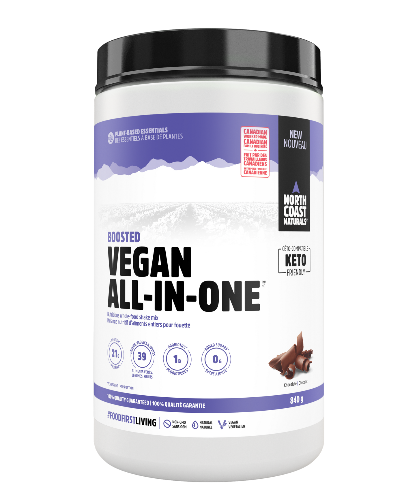 North Coast Naturals - BOOSTED VEGAN ALL-IN-ONE - Chocolate