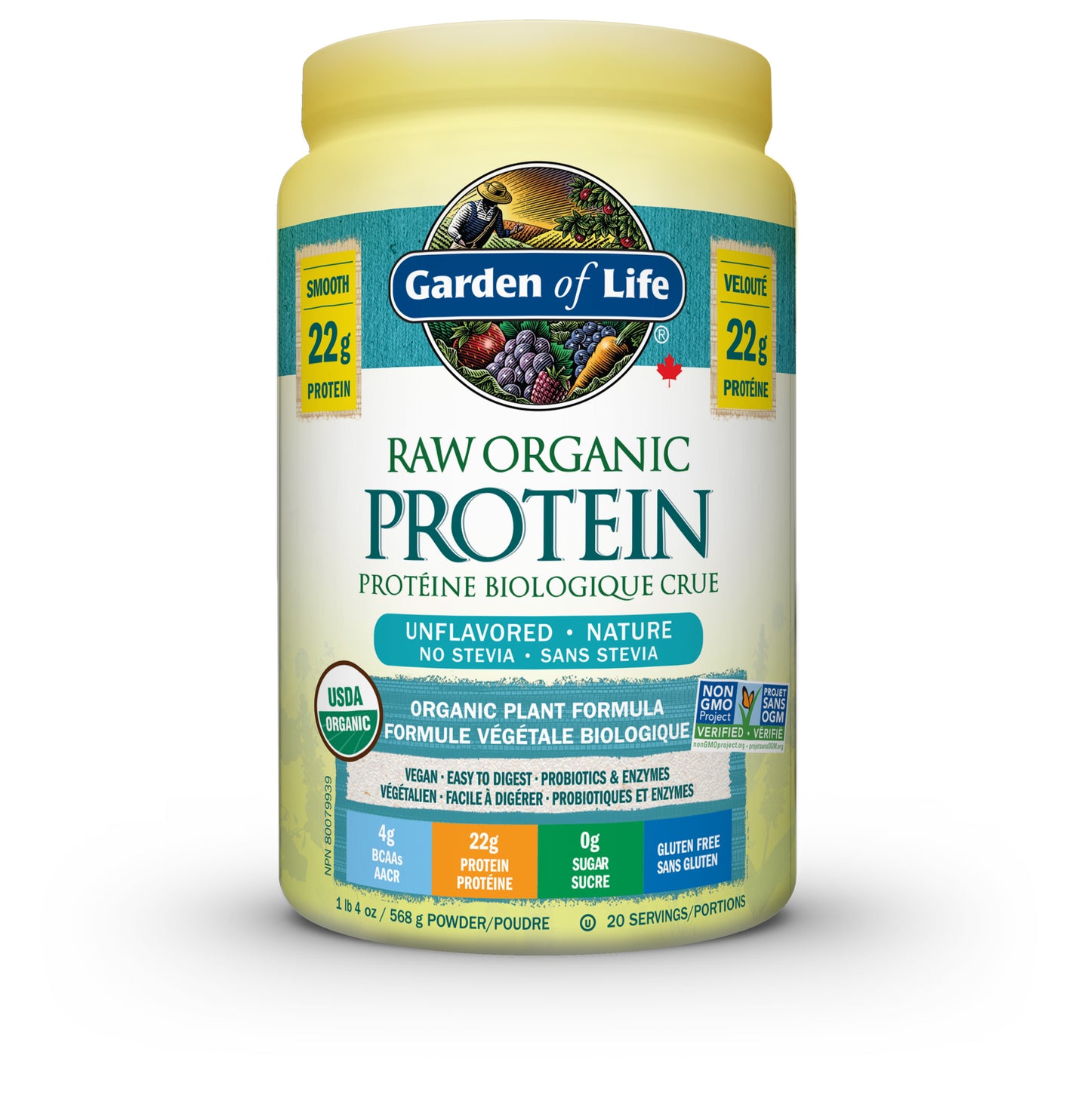 Garden of Life - Raw Organic Protein Unflavoured