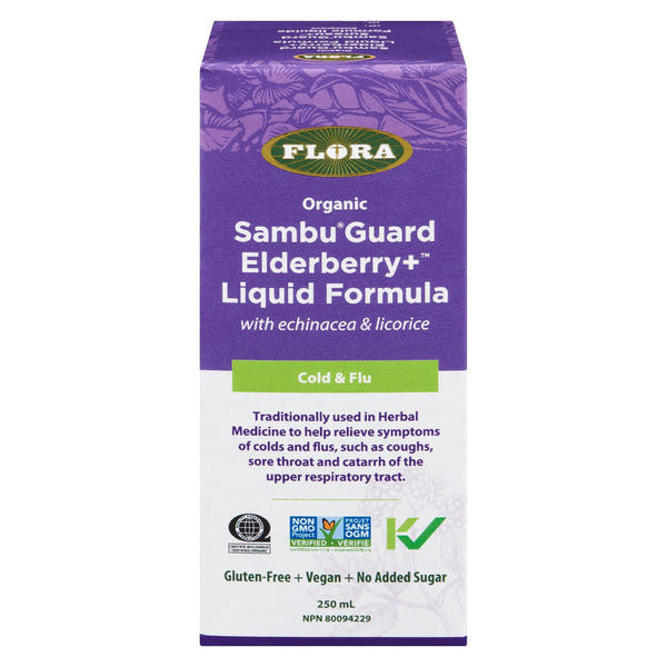 Flora - Organic Sambu Guard Elderberry + Liquid Fomula