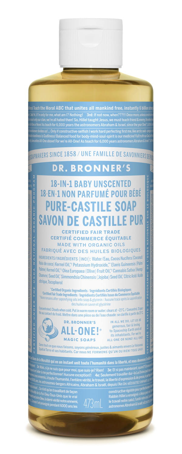Dr. Bronner's - Organic Baby Unscented Pure Castile Soap
