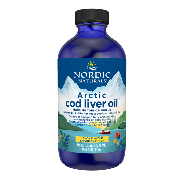 Nordic Naturals - Arctic Cod Liver Oil - Lemon Flavour