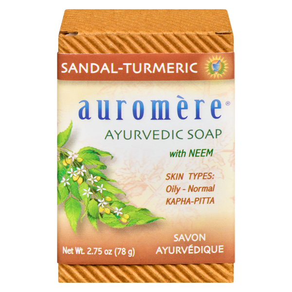 Auromere - Ayurvedic Soap Sandal-Turmeric