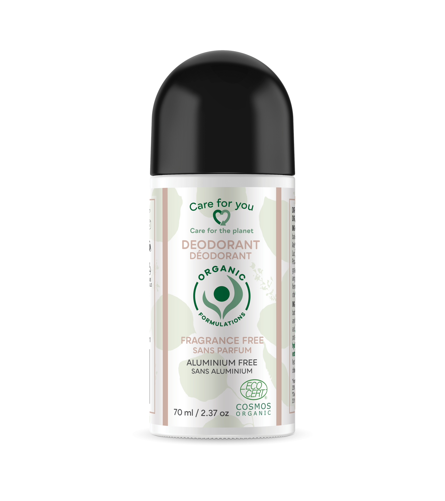 Organic Formulations - Organic Formulations Natural Deodorant Fragrance Free 70ml