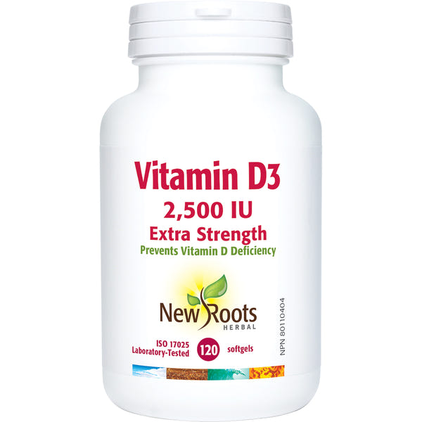 New Roots Herbal - Vitamin D3 - 2500 IU