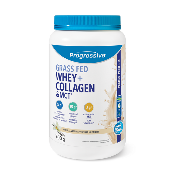 Progressive - Grass Fed Whey + Collagen & MCT - Natural Vanilla