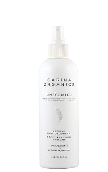 Carina Organics - Natural Body Deodorant Spray Unscented