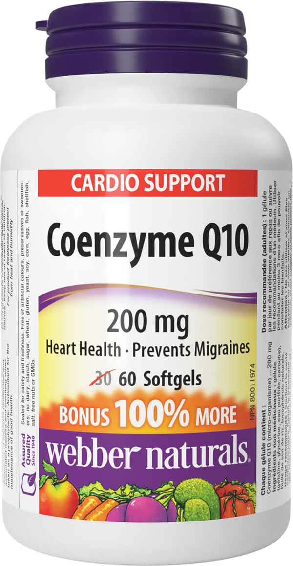 Webber Naturals - CoEnzyme Q10 200mg