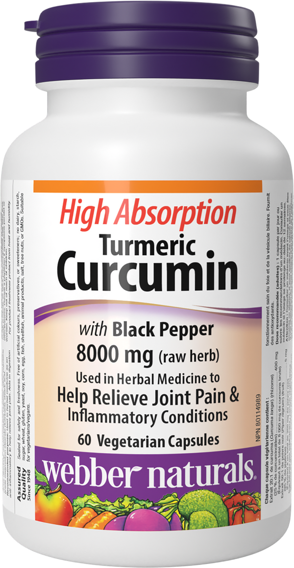 Webber Naturals - High Absorption Turmeric Curcumin