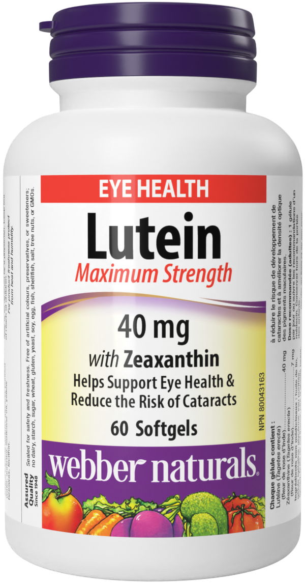 Webber Naturals - Lutein Maximum Strength 40mg
