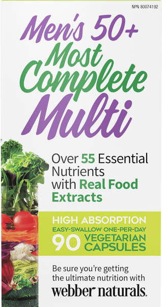 Webber Naturals - MEN'S 50+ MOST COMPLETE MULTI