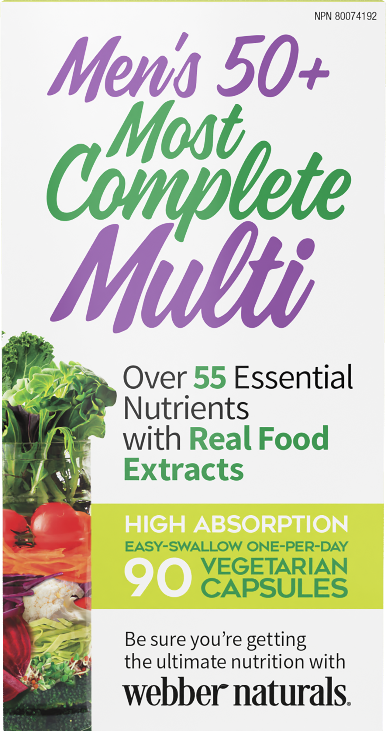 Webber Naturals - MEN'S 50+ MOST COMPLETE MULTI
