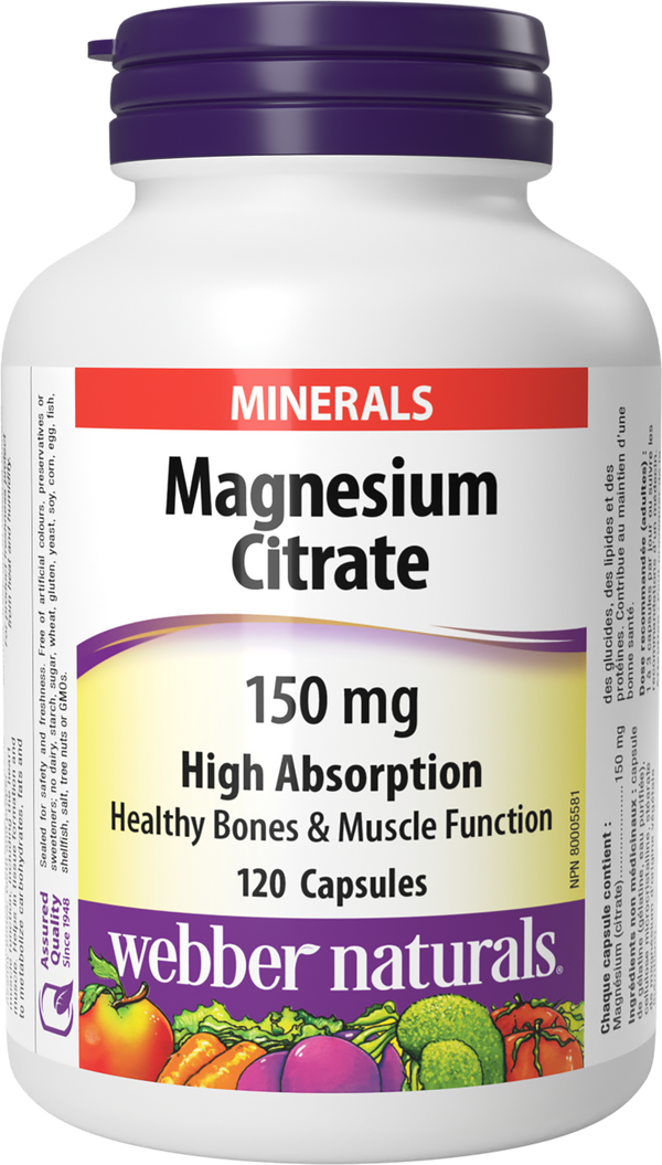 Webber Naturals - Magnesium Citrate 150mg