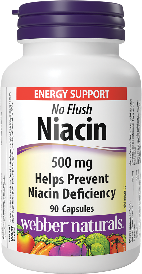 Webber Naturals - No Flush Niacin 500mg