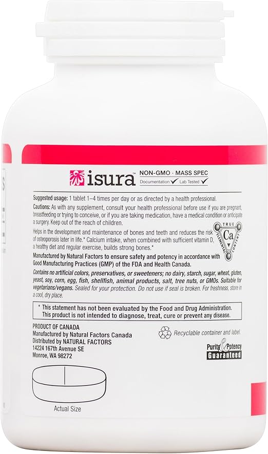 Natural Factors - Calcium Factor+ - 350 mg