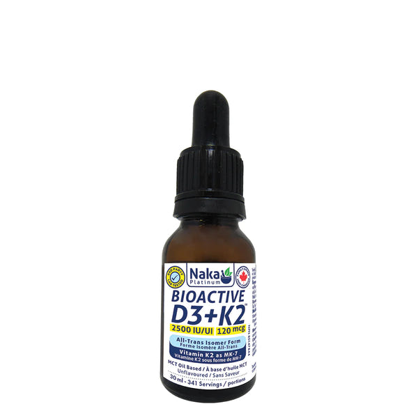 Naka - BioActive D3 2500IU & K2 120MCG 30 mL