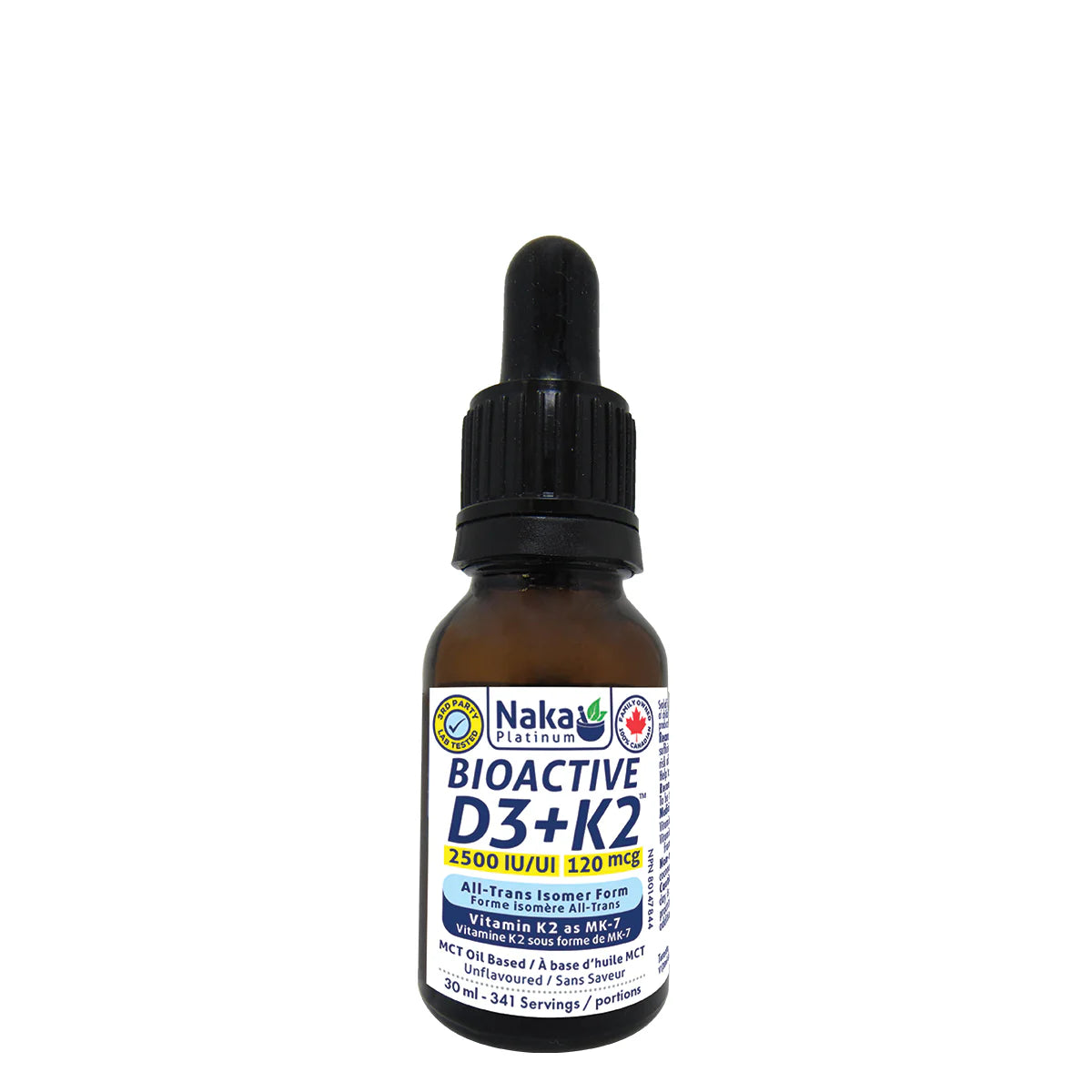 Naka - BioActive D3 2500IU & K2 120MCG 30 mL