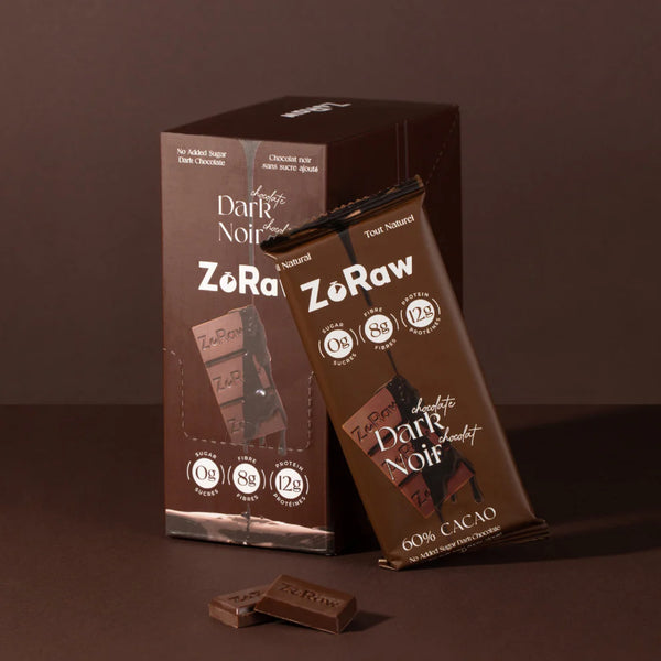 ZoRaw - 60% Dark Chocolate Bar with Protein