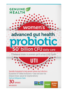 Genuine Health - Women's Advanced Gut Health Probiotic UTI 50 Billion