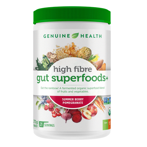 Genuine Health - High Fibre Gut Superfoods+ Summer Berry Pomegranate
