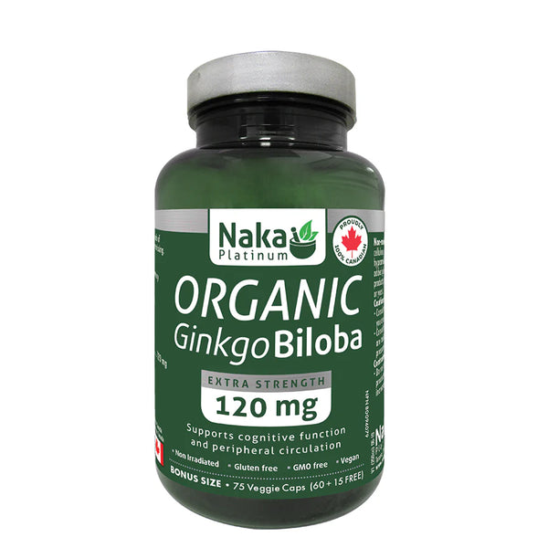 Naka - Organic Ginkgo Biloba - 120 mg