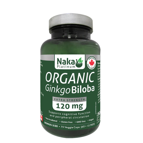 Naka - Organic Ginkgo Biloba - 120 mg