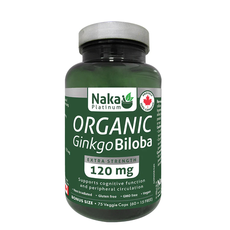 Naka - Organic Ginkgo Biloba - 120 mg