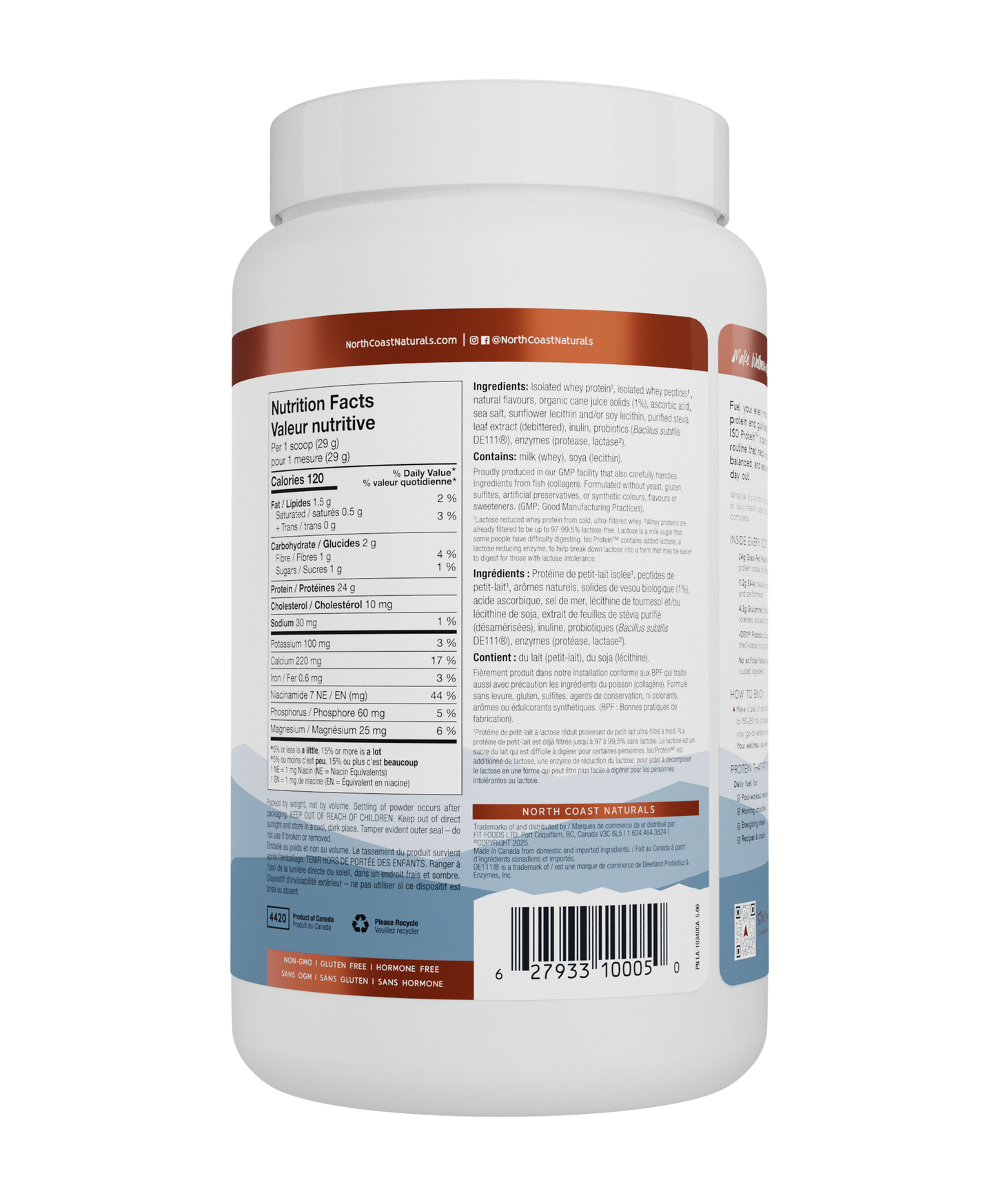 North Coast Naturals - Iso Protein 100 - French Vanilla