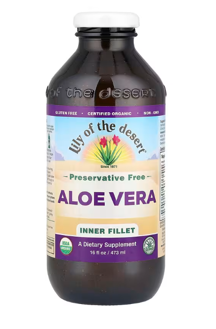 Lily of the Desert - Aloe Vera Juice Whole Leaf PF (Glass)