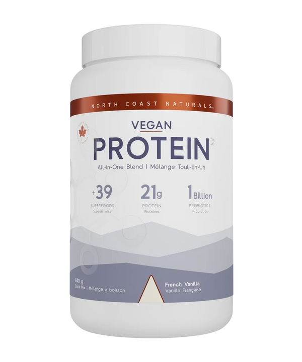 North Coast Naturals - Vegan All-in-One Protein Blend - French Vanilla