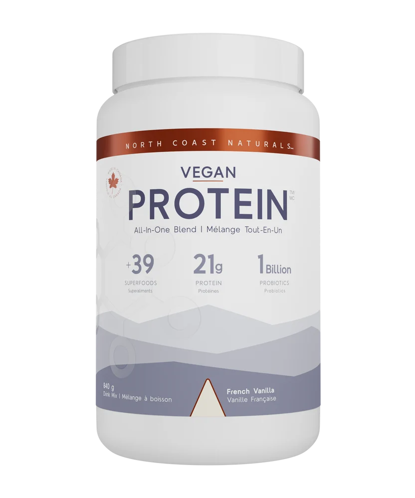 North Coast Naturals - Vegan All-in-One Protein Blend - French Vanilla