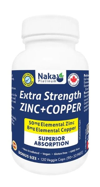 Naka - Zinc 50mg + Copper 8mg