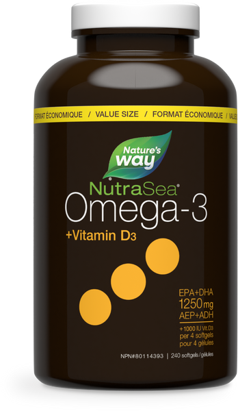 Nature's Way - NutraSea Omega - 3 + Vitamin D3 - Lemon Flavour