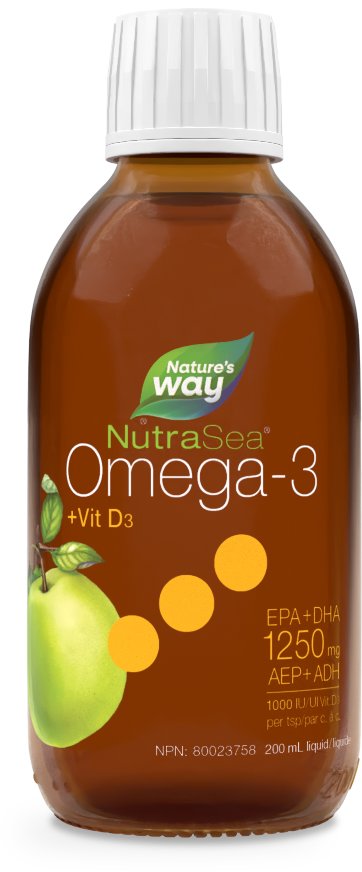 Nature's Way - NutraSea Omega-3 + Vitamin D - Apple Flavour