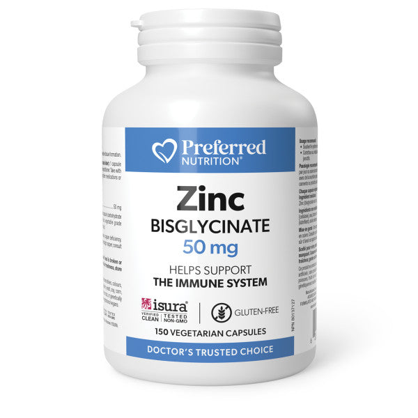 Preferred Nutrition - Zinc Bisglycinate 50mg