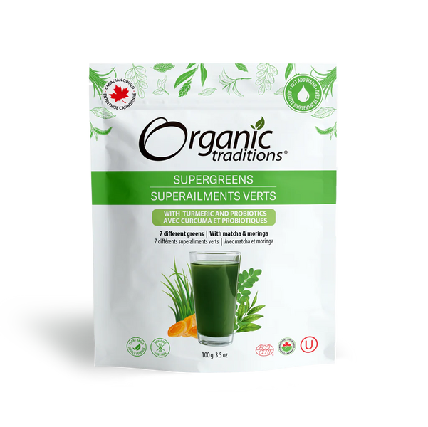 Organic Traditions - Probiotic Super Greens w/Turmeric