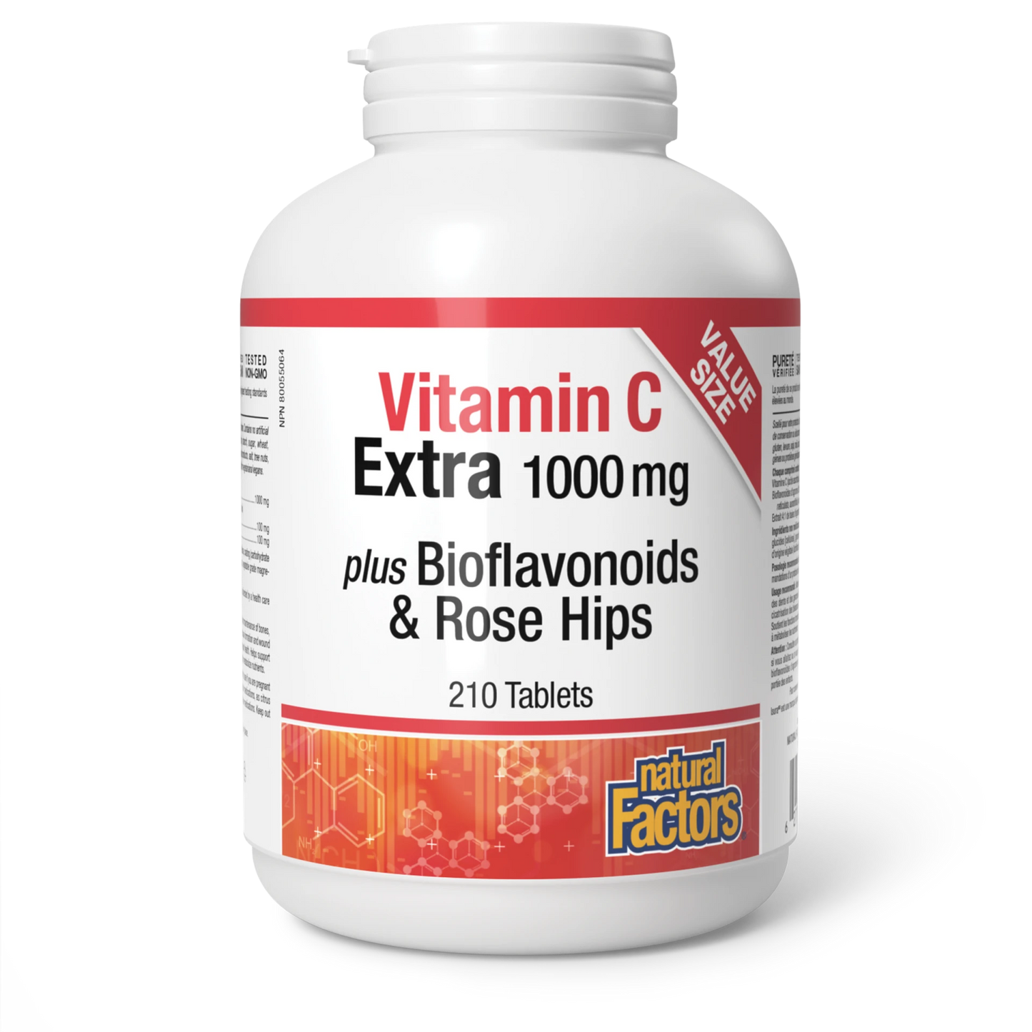 Natural Factors - Vitamin C Extra 1000mg Plus Bioflavonoids & Rose Hips