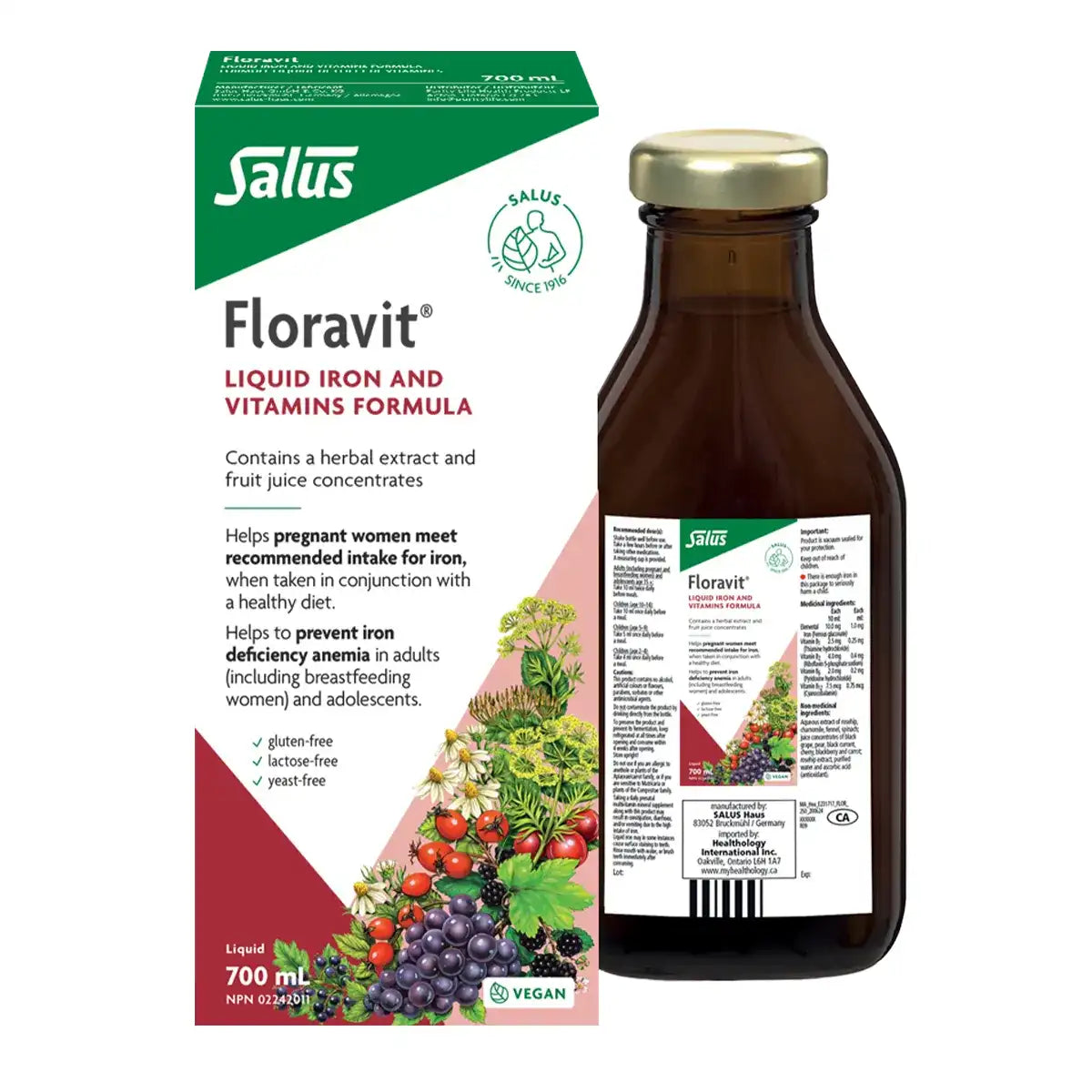 Salus - Floravit Yeast Free Iron Formula
