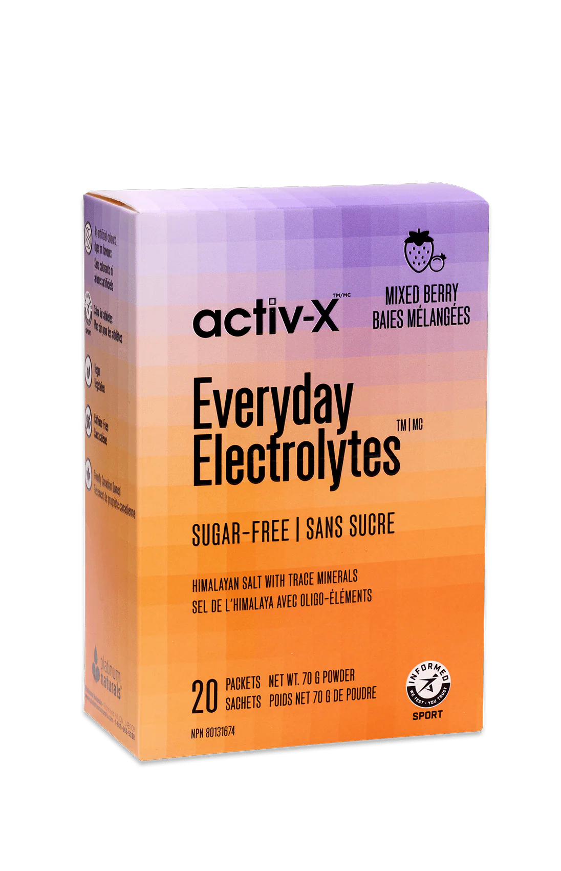 Platinum - activ-X Everyday Electrolytes - 20 Packets