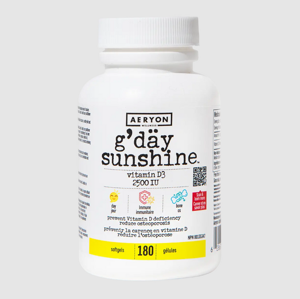 Aeryon Wellness - G'Day Sunshine Vitamin D3 2500IU
