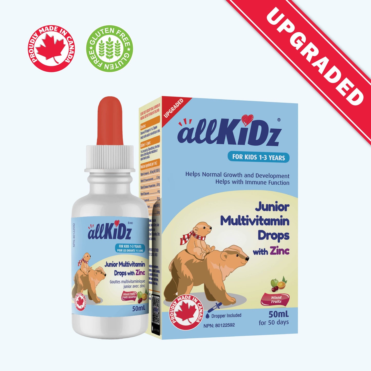 allKiDz - Junior Multivitamin Drops w/Zinc 50ml