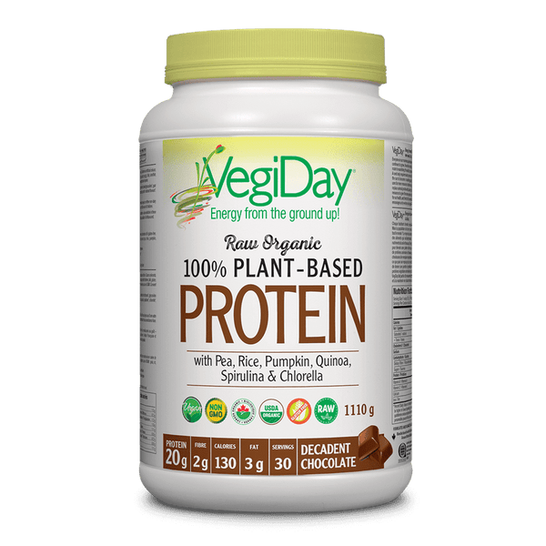 VegiDay - Raw Organic Plant-Based Protein - Decadent Chocolate